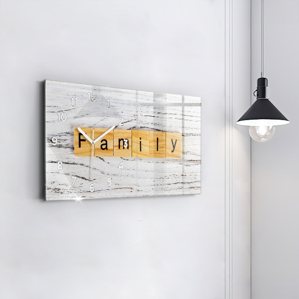 Horizontal wall clock Family