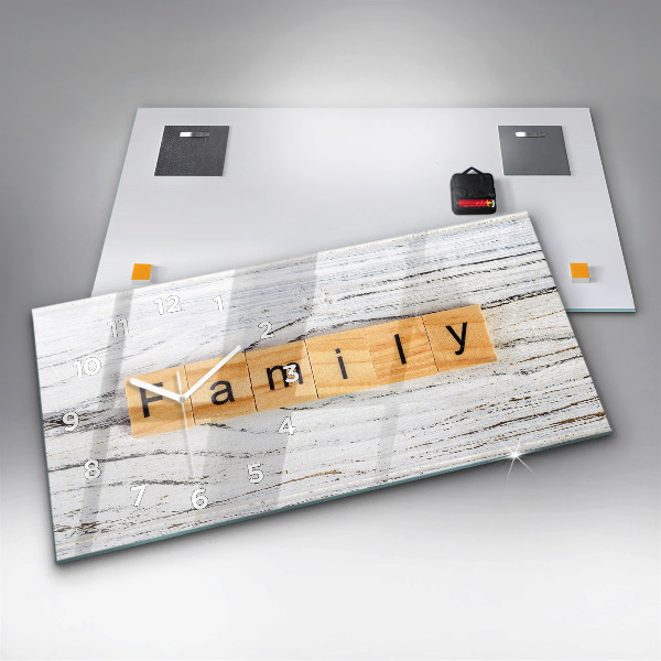 Horizontal wall clock Family