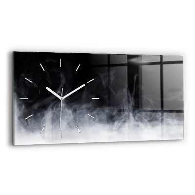 Horizontal wall clock Smoke