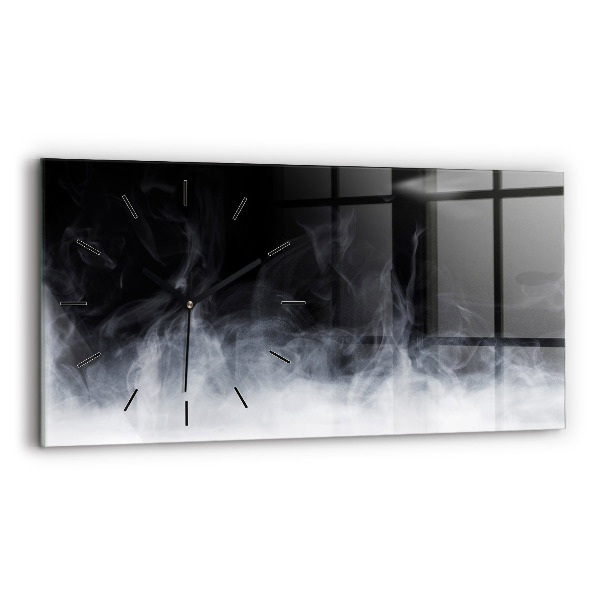 Horizontal wall clock Smoke