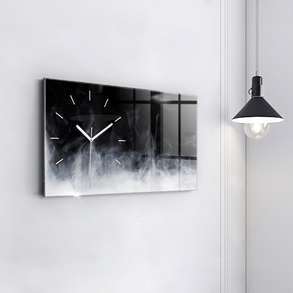 Horizontal wall clock Smoke