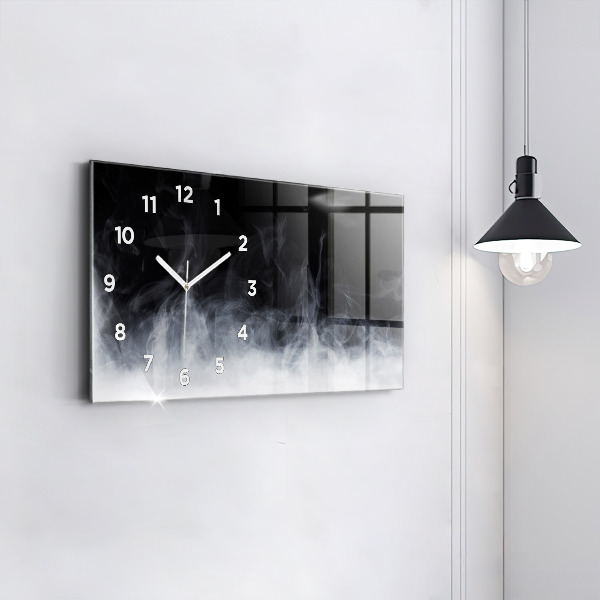 Horizontal wall clock Smoke