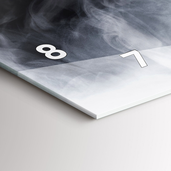 Horizontal wall clock Smoke