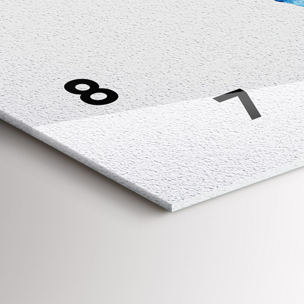 Horizontal wall clock Watercolor world map