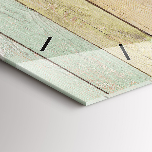 Horizontal wall clock Colorful boards