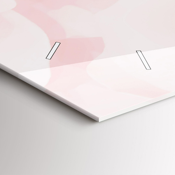 Horizontal wall clock Blooming roses