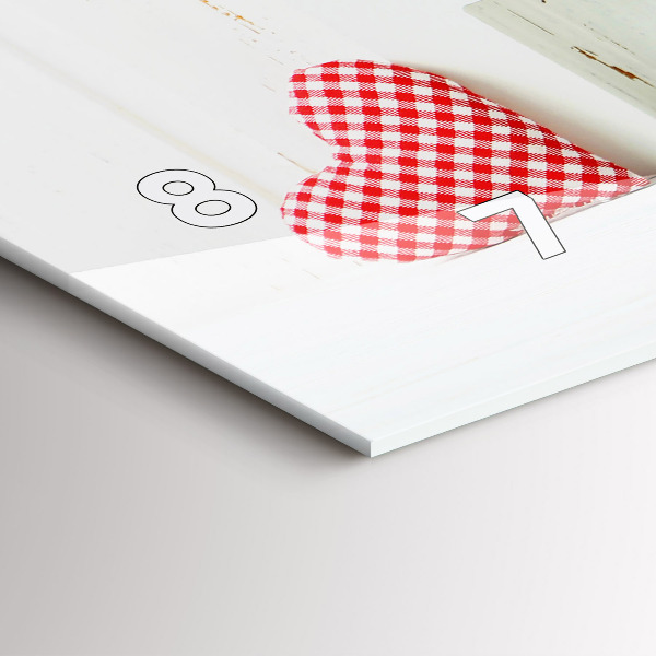 Horizontal wall clock The inscription house