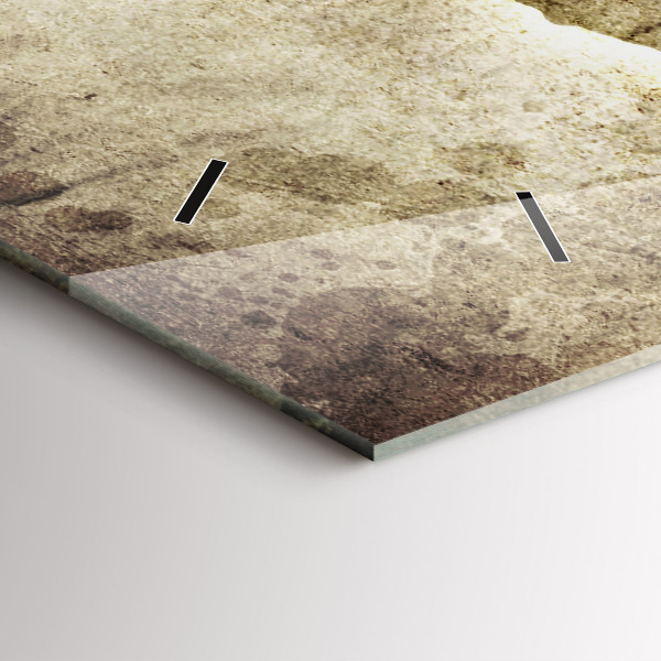 Horizontal wall clock World map