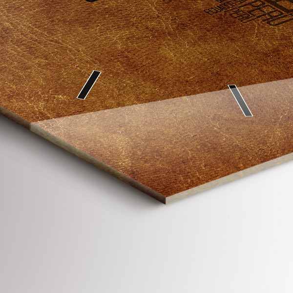 Horizontal wall clock Country names map