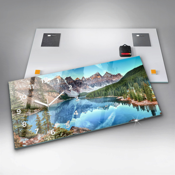 Horizontal wall clock Mountain Landscape