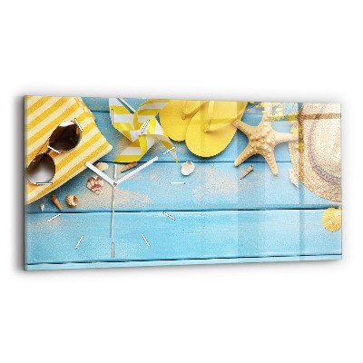 Horizontal wall clock Beach accessories