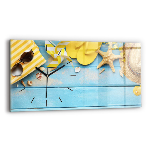 Horizontal wall clock Beach accessories