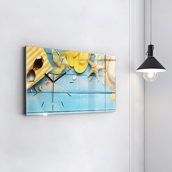 Horizontal wall clock Beach accessories