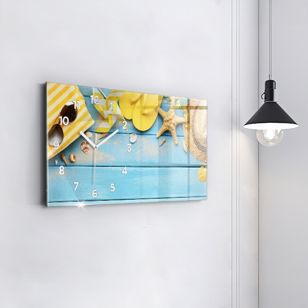 Horizontal wall clock Beach accessories