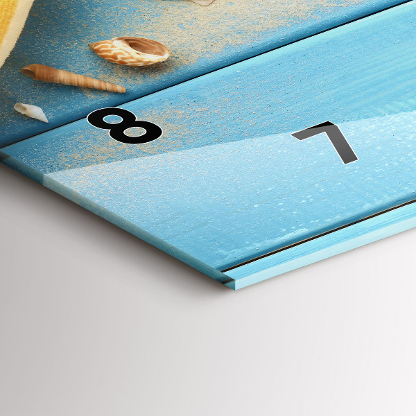 Horizontal wall clock Beach accessories