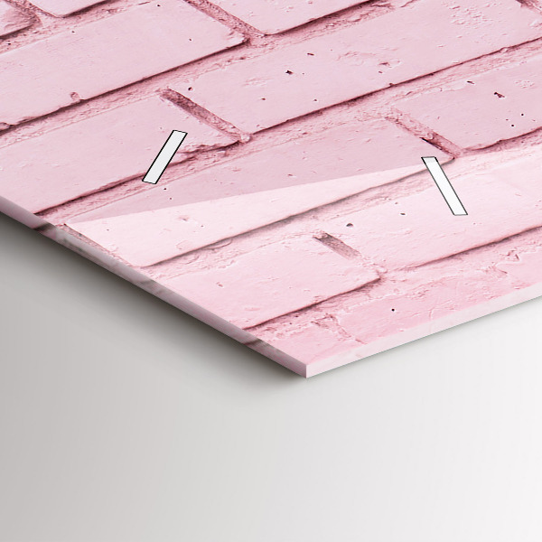 Horizontal wall clock Brick wall