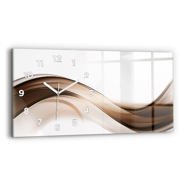 Horizontal wall clock Abstraction line
