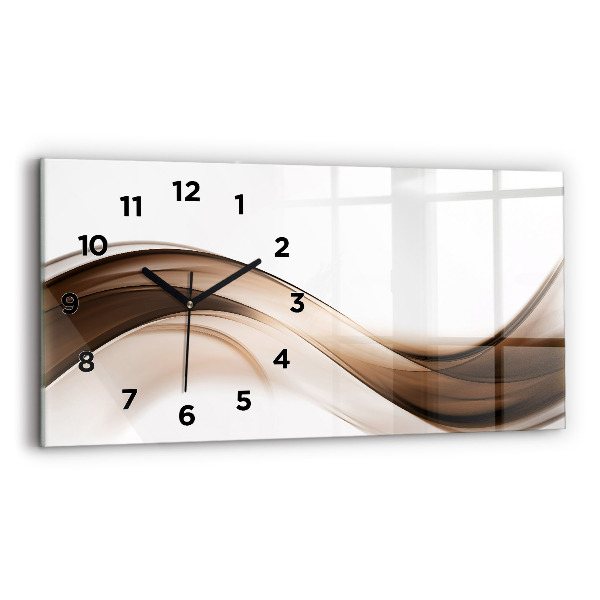 Horizontal wall clock Abstraction line