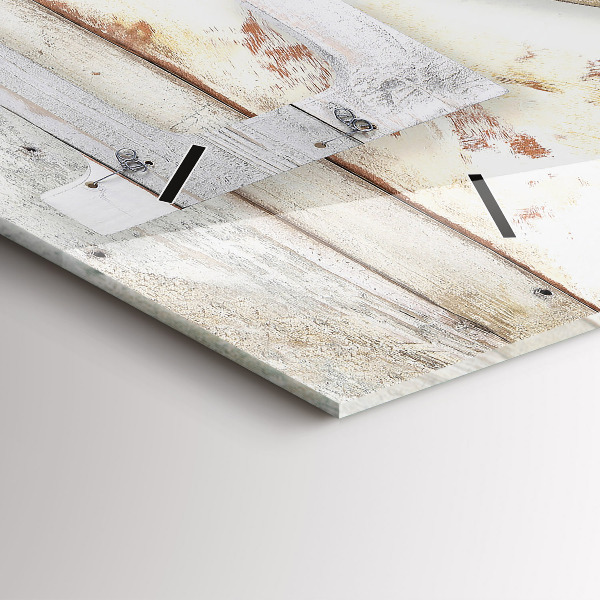 Horizontal wall clock The inscription love