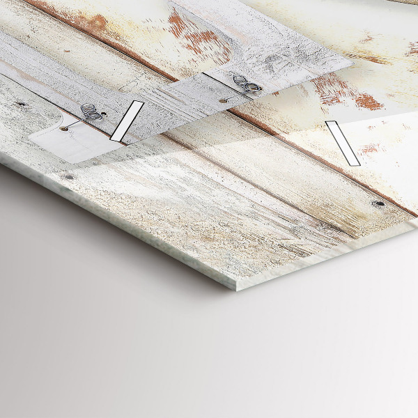 Horizontal wall clock The inscription love