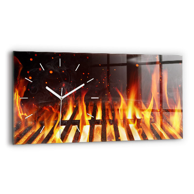 Horizontal wall clock Grill