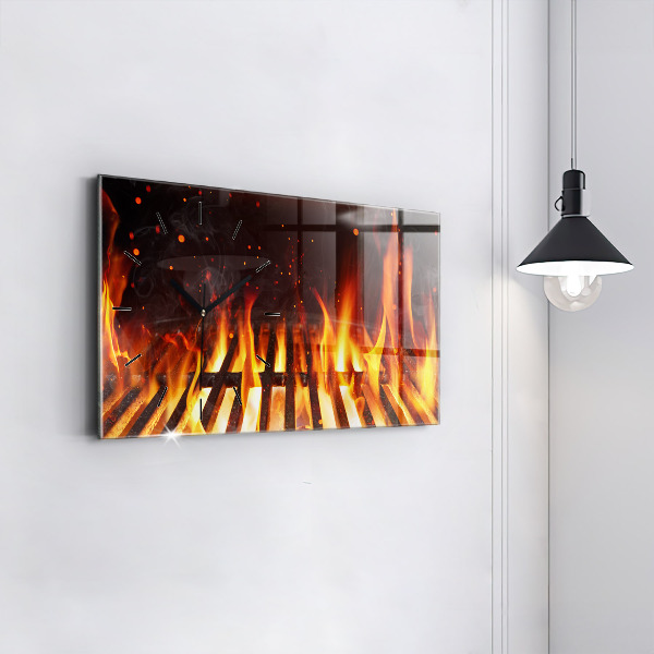 Horizontal wall clock Grill