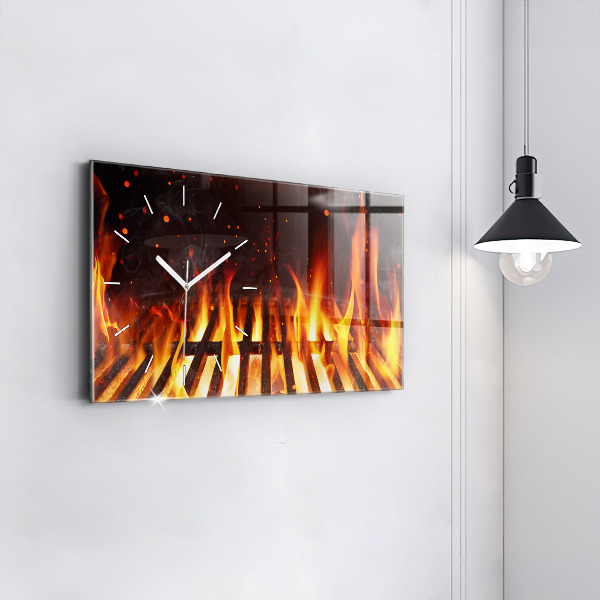 Horizontal wall clock Grill