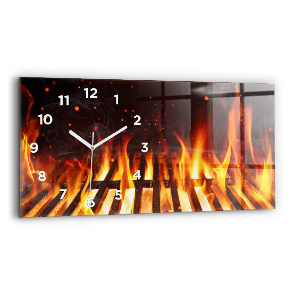 Horizontal wall clock Grill