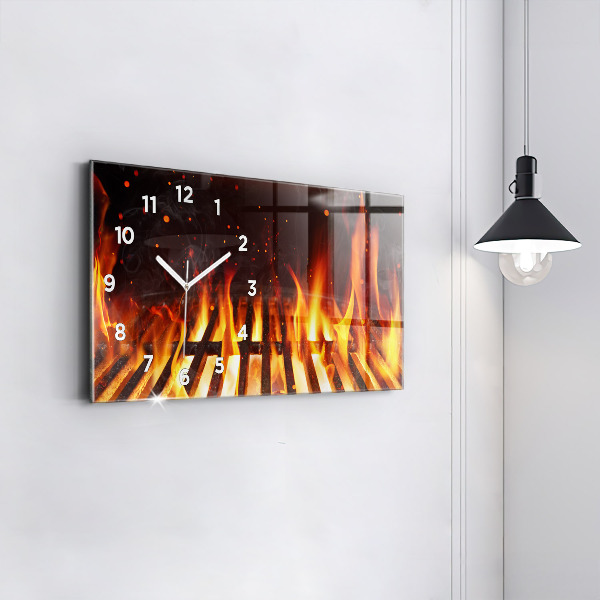 Horizontal wall clock Grill