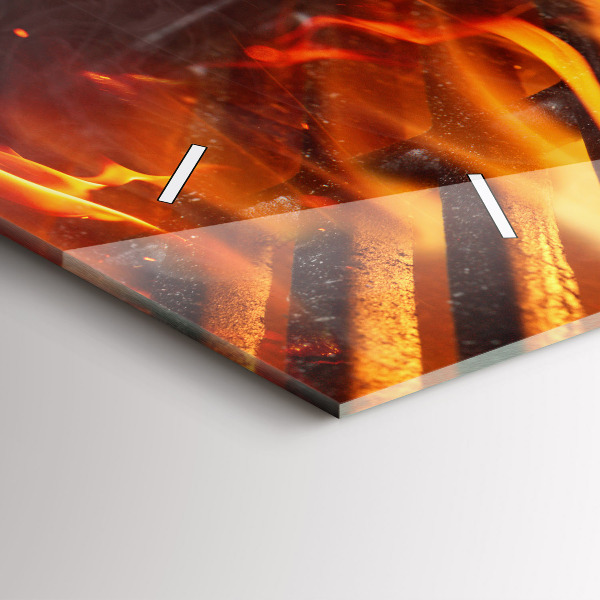 Horizontal wall clock Grill