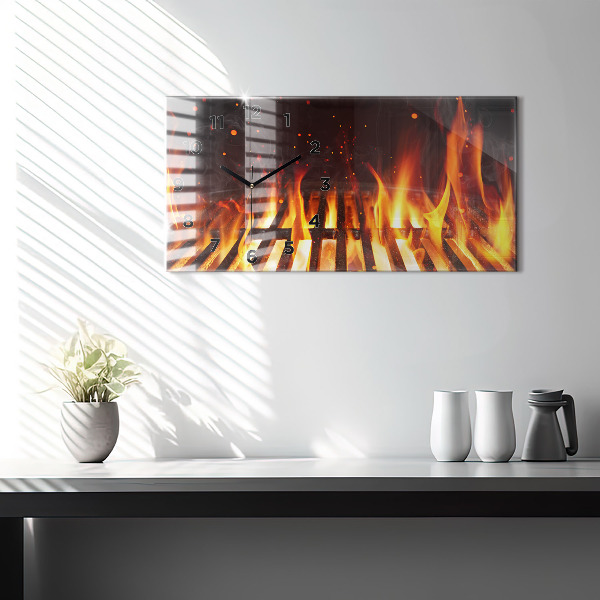 Horizontal wall clock Grill
