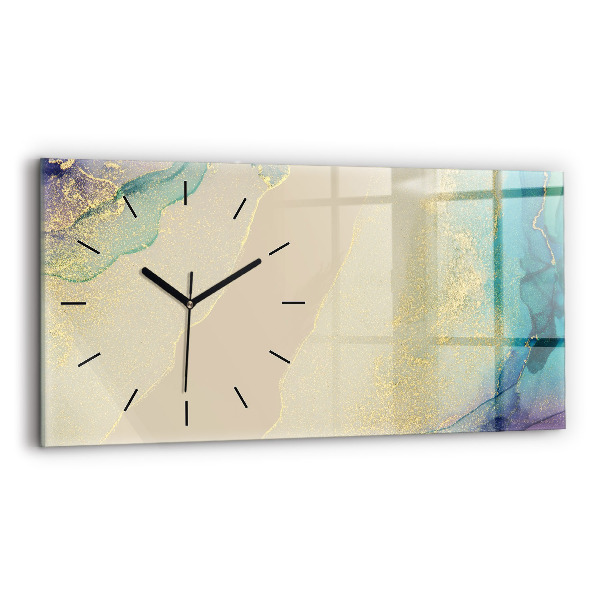 Horizontal wall clock Elegant abstraction