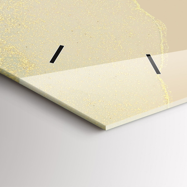 Horizontal wall clock Elegant abstraction