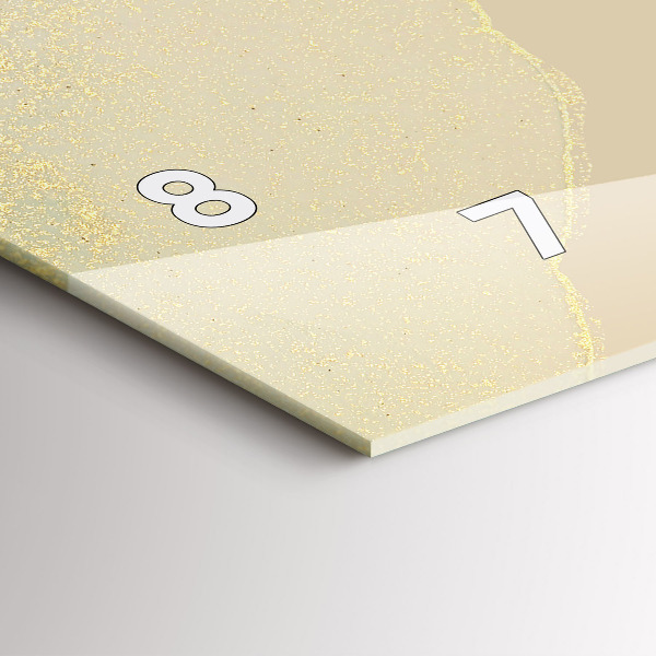 Horizontal wall clock Elegant abstraction