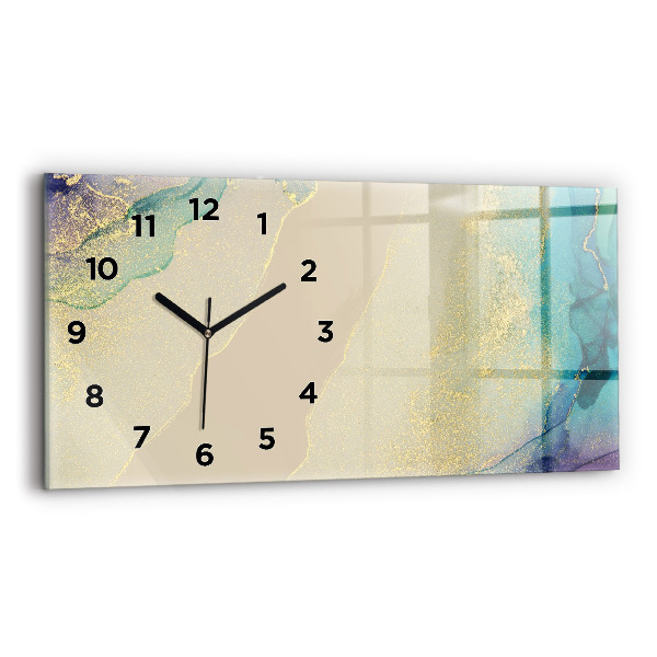 Horizontal wall clock Elegant abstraction