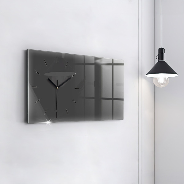 Horizontal wall clock Color gray