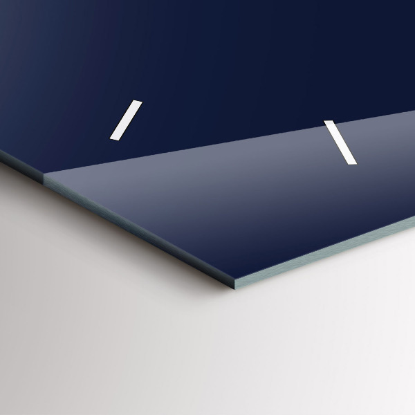 Horizontal wall clock Color dark navy blue