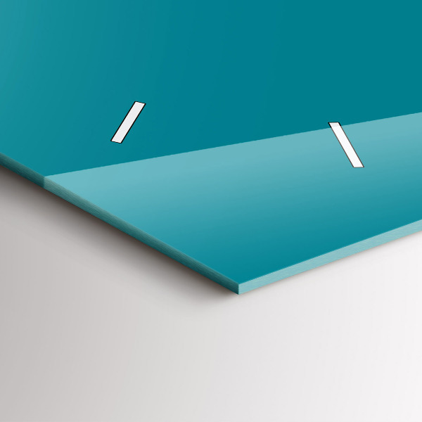 Horizontal wall clock Sea color