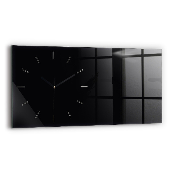 Horizontal wall clock Color black