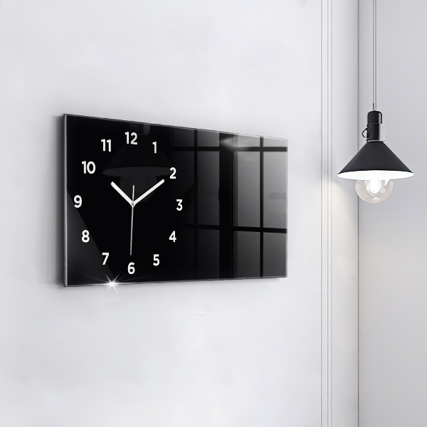 Horizontal wall clock Color black