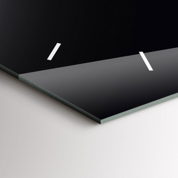 Horizontal wall clock Color black