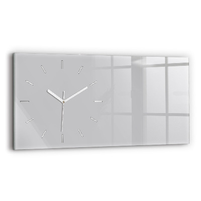 Horizontal wall clock Color light gray