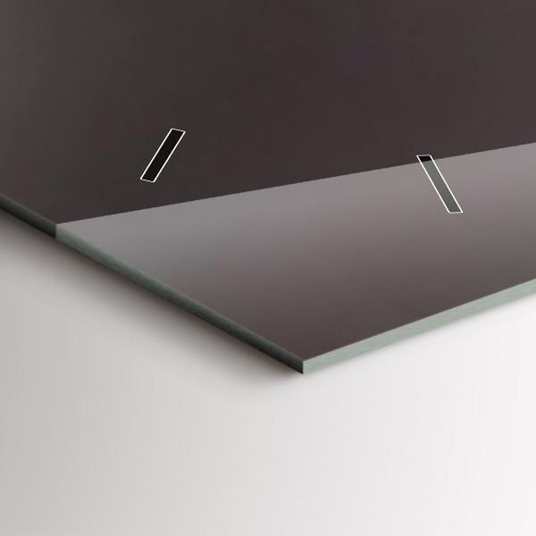 Horizontal wall clock A glass of red wine