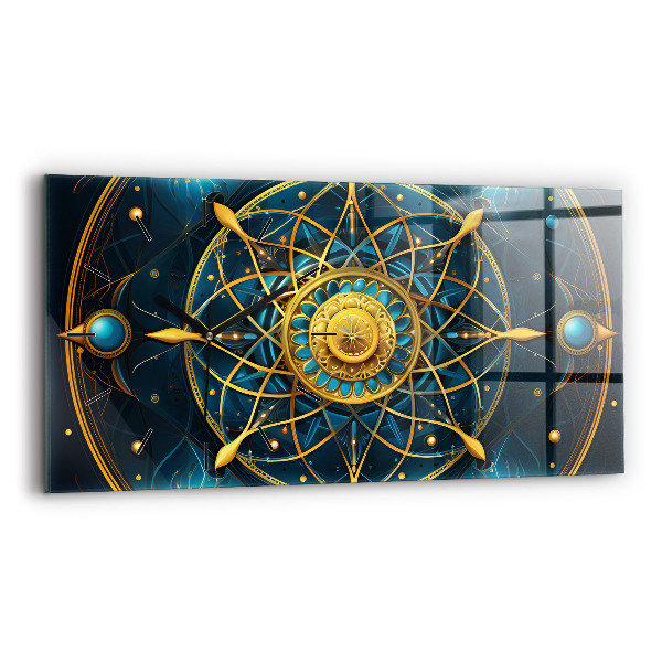 Horizontal wall clock Horoscope clock
