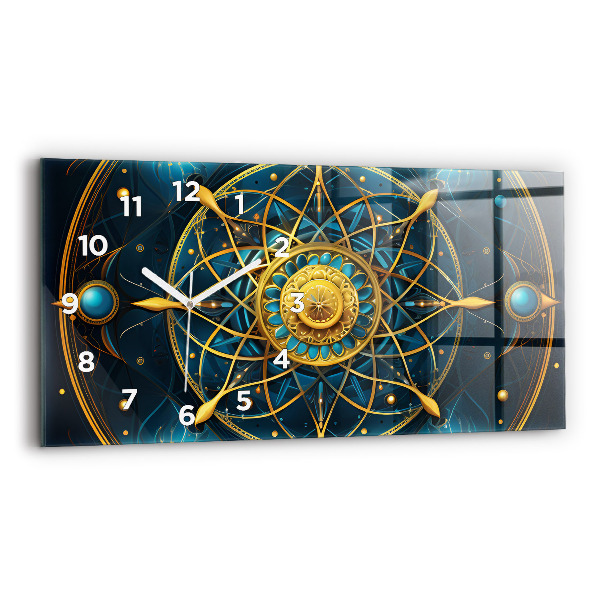 Horizontal wall clock Horoscope clock