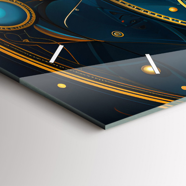 Horizontal wall clock Horoscope clock