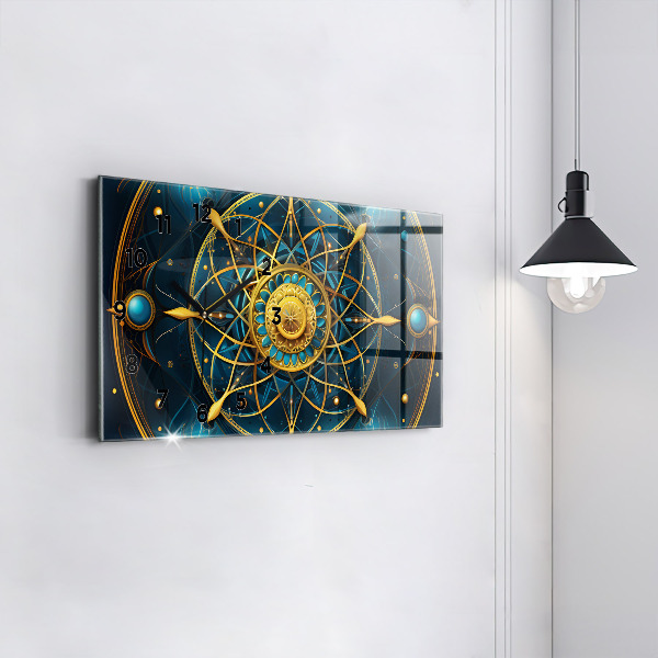 Horizontal wall clock Horoscope clock