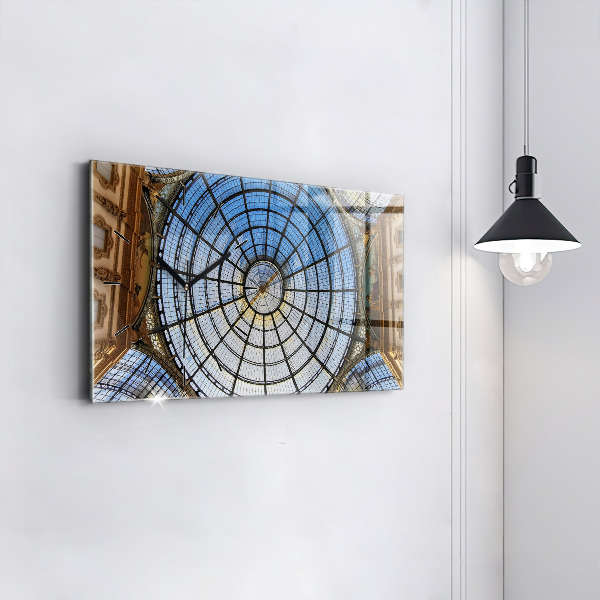 Horizontal wall clock Shopping mall in Milan