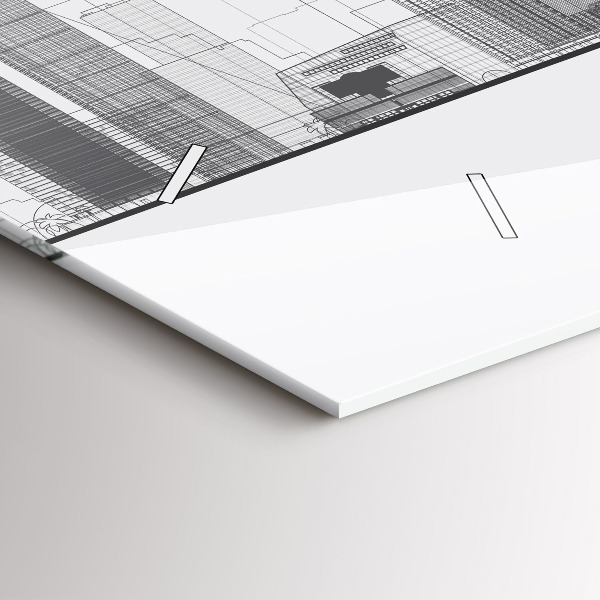 Horizontal wall clock San Francisco Skyline