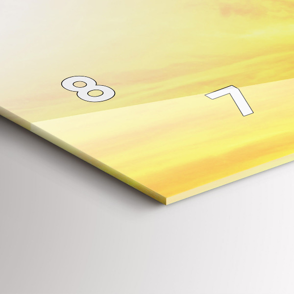 Horizontal wall clock The Eiffel Tower in Paris